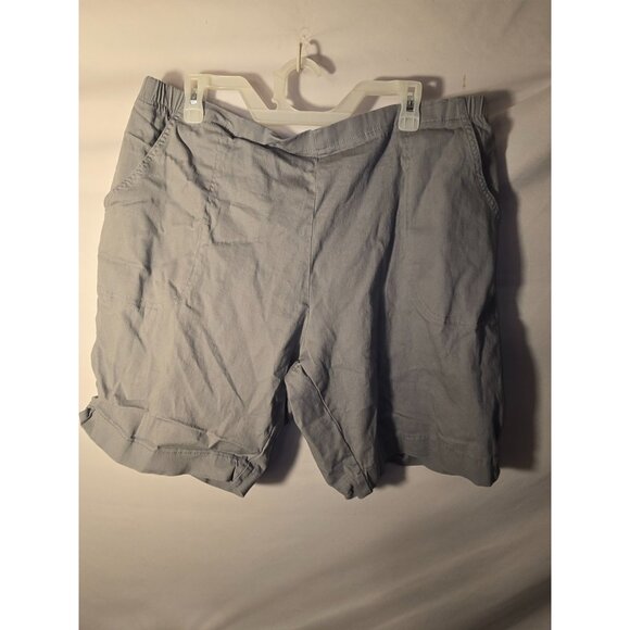 JMS Stretch gray Jean Shorts Womens Plus Size 3X So Comfortable Pockets - Picture 1 of 2